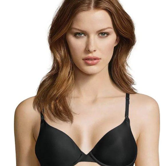 Maidenform One Fab Fit Underwire Tailored Demi T-Shirt Bra #07959 Black - Picture 1 of 8